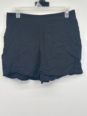 Wildfox Black Utility Lounge Shorts High Rise Casual Fluid Drop-In Pocket M